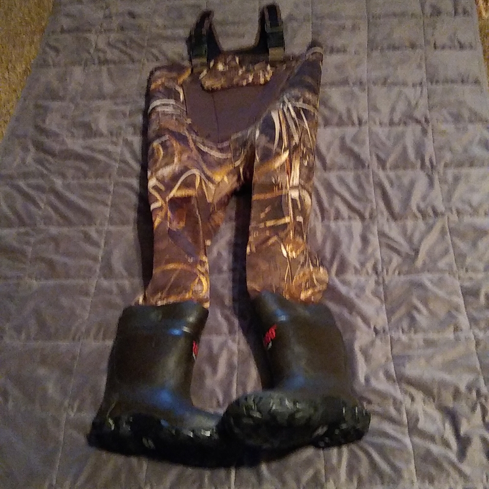 Hunting Waders with boots attached